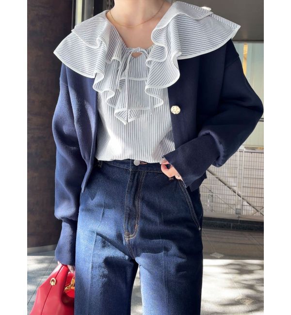 LAGUNAMOON「フォルムニットカーディガン」|カーディガン|