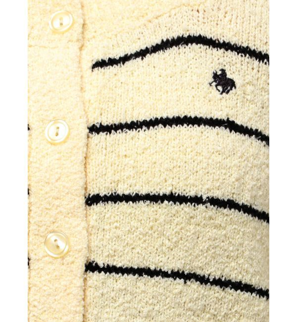 LAGUNAMOON「【POLO BCSコラボ】ブークレヤーンハーフスリーブコンパクトニットカーディガン」|ニット・セーター|