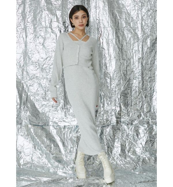 EVRIS「アンサンブルロングニットワンピース」|ワンピース|