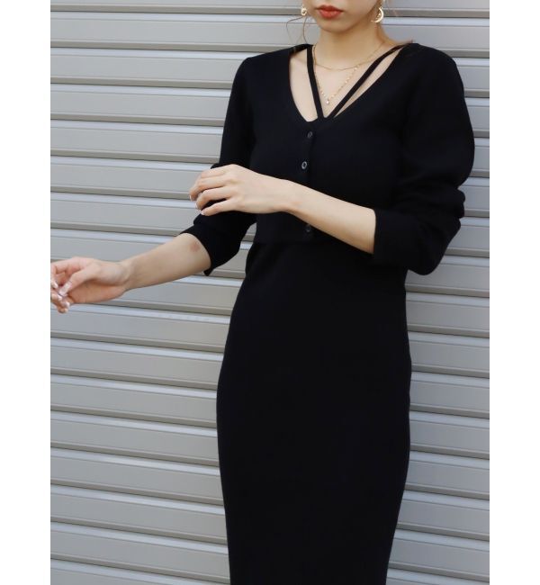 EVRIS「アンサンブルロングニットワンピース」|ワンピース|