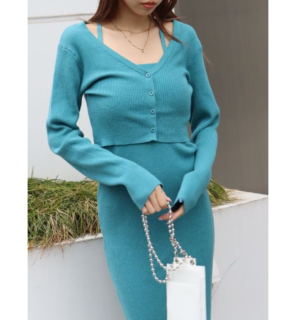 EVRIS「アンサンブルロングニットワンピース」|ワンピース|