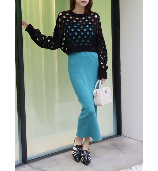 EVRIS「アンサンブルロングニットワンピース」|ワンピース|