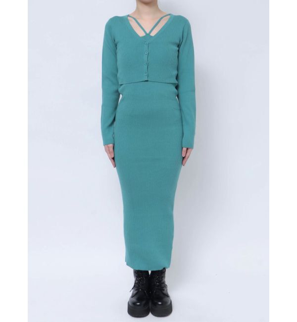 EVRIS「アンサンブルロングニットワンピース」|ワンピース|