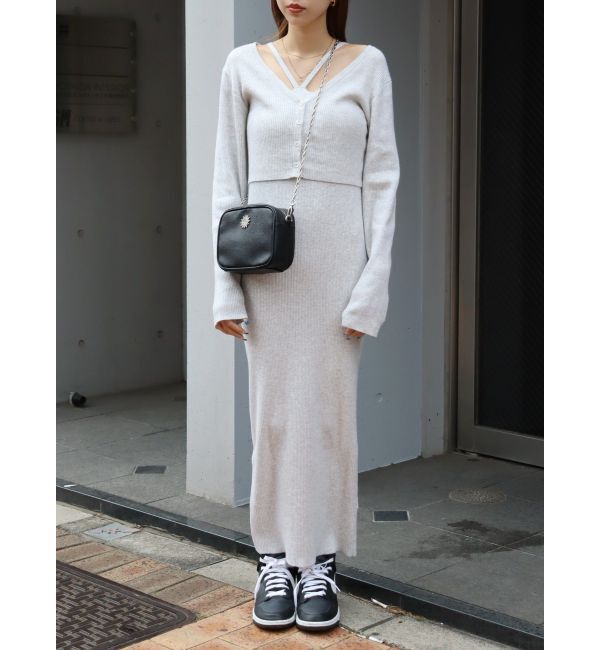 EVRIS「アンサンブルロングニットワンピース」|ワンピース|