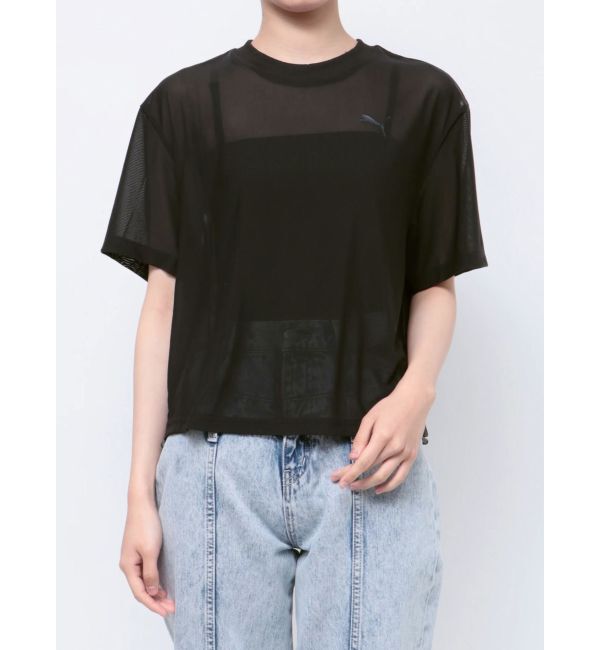EVRIS「【PUMA】DARE TO メッシュ Tシャツ」|Tシャツ・カットソー|ブラック