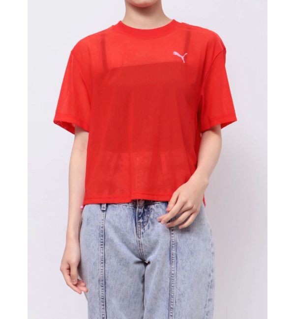 EVRIS「【PUMA】DARE TO メッシュ Tシャツ」|Tシャツ・カットソー|レッド