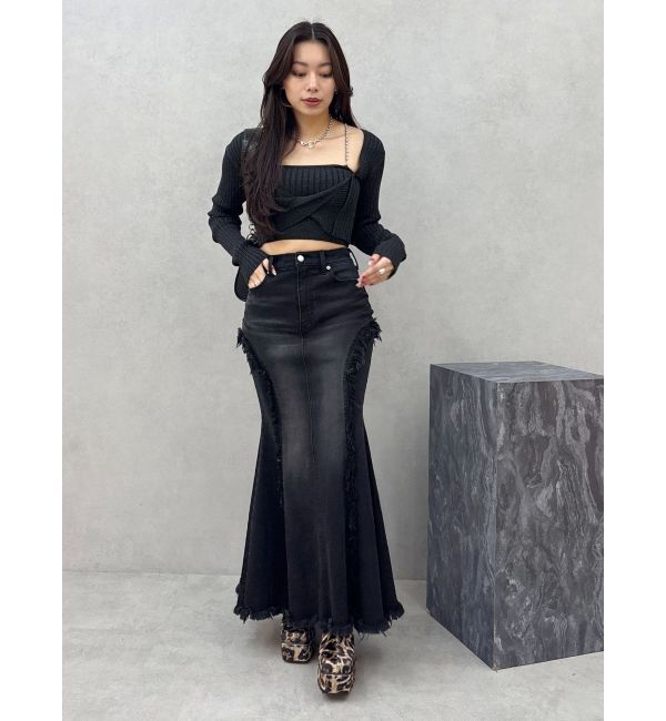 EVRIS「アンサンブルチェーンニットトップス」|ニット・セーター|