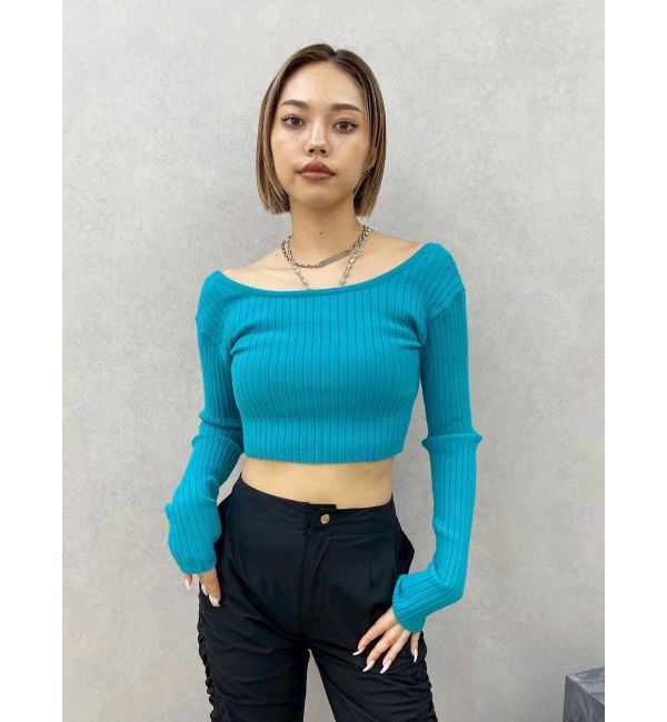 EVRIS「アンサンブルチェーンニットトップス」|ニット・セーター|