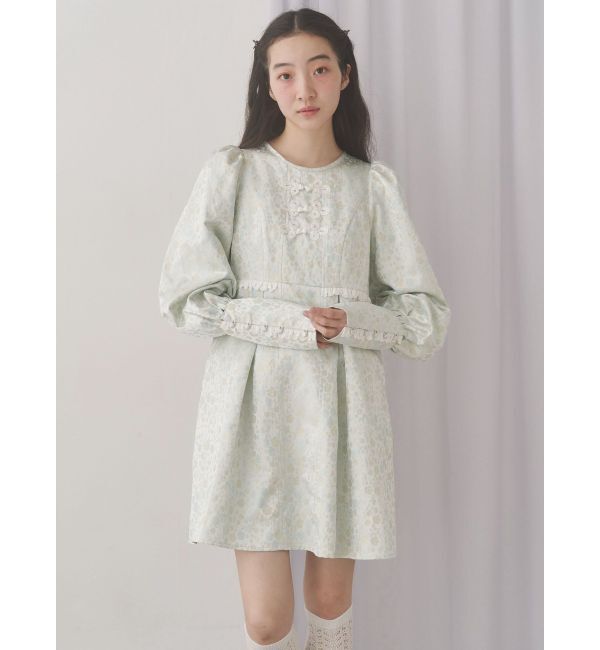 merry jenny「pastelジャガードミニワンピース」|ワンピース|
