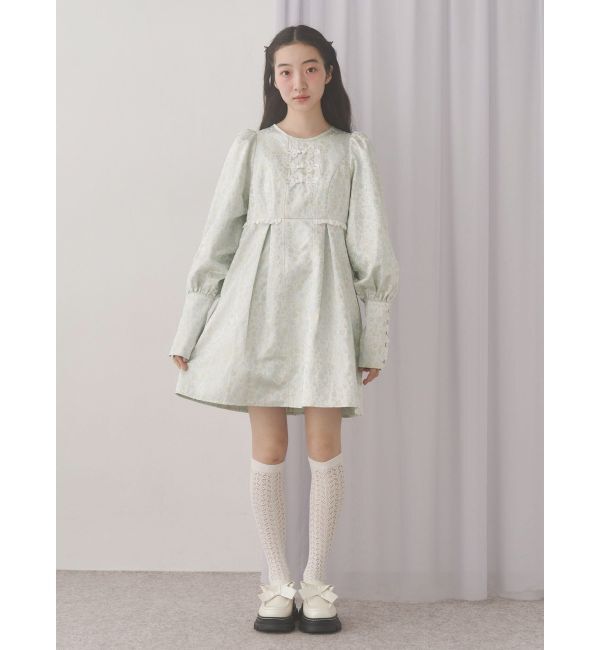 merry jenny「pastelジャガードミニワンピース」|ワンピース|