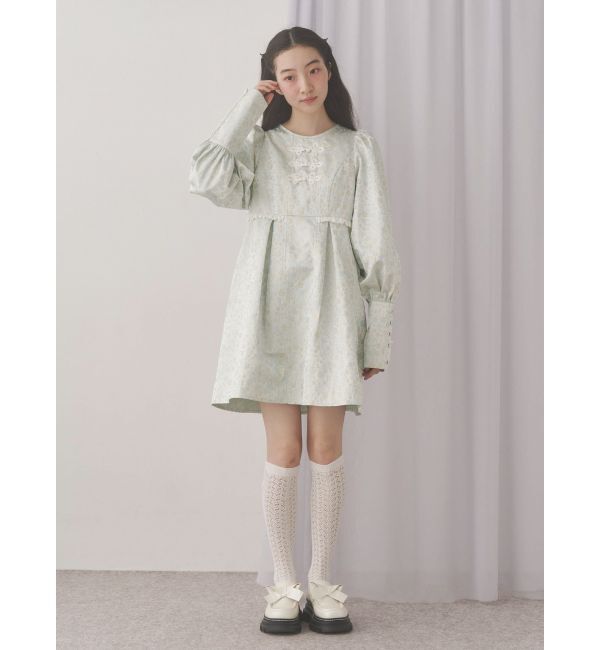 merry jenny「pastelジャガードミニワンピース」|ワンピース|