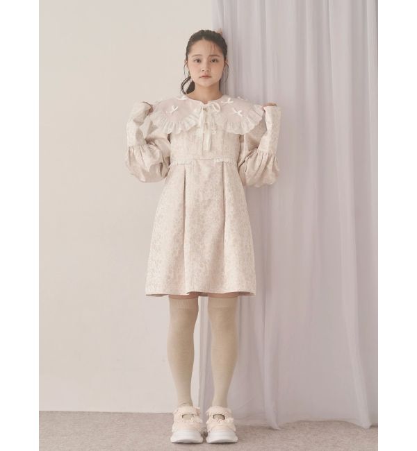merry jenny「pastelジャガードミニワンピース」|ワンピース|
