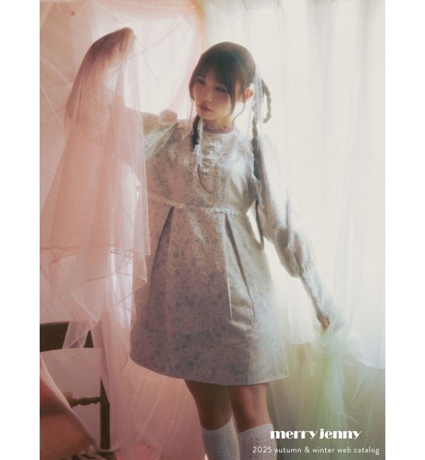 merry jenny「pastelジャガードミニワンピース」|ワンピース|