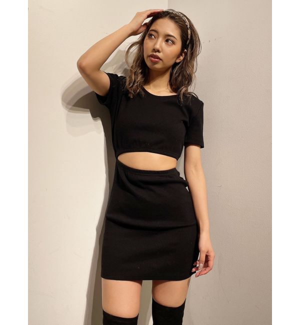 GYDA「SIDE OPENテレコミニワンピース」|ワンピース|