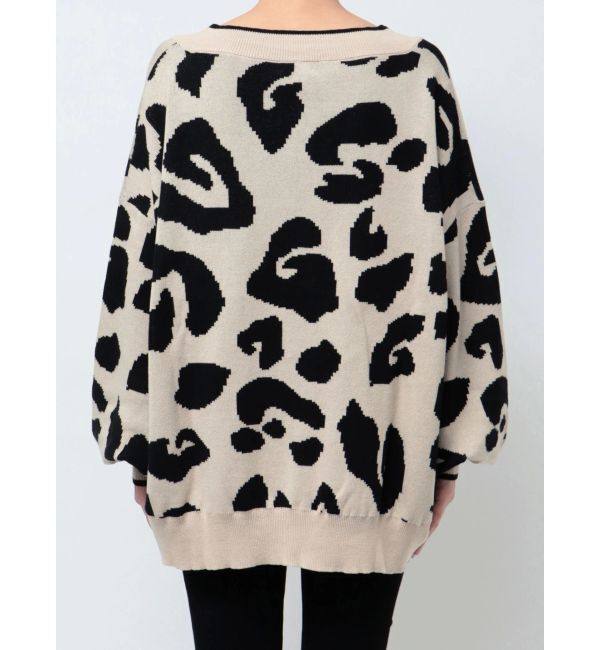 GYDA「Gレオパードハイゲージニットカーディガン」|カーディガン|