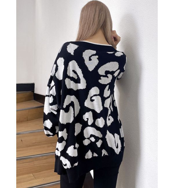 GYDA「Gレオパードハイゲージニットカーディガン」|カーディガン|