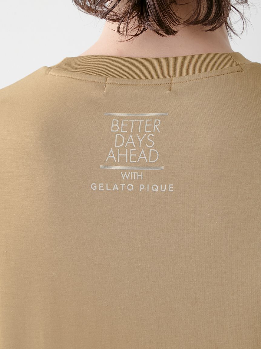 GELATO PIQUE HOMME「【HOMME】【接触冷感】クールレーヨンロゴTシャツ＆ハーフパンツセット」|ルームウェア|