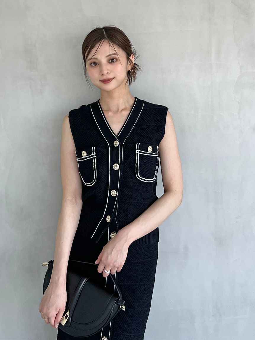 SNIDEL「Sustainableストラクチャーニットスカート」|スカート|