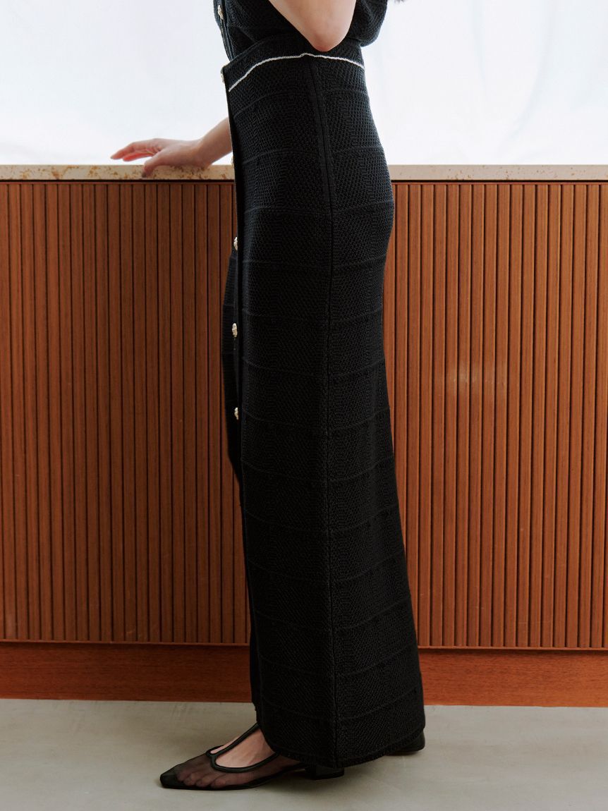 SNIDEL「Sustainableストラクチャーニットスカート」|スカート|