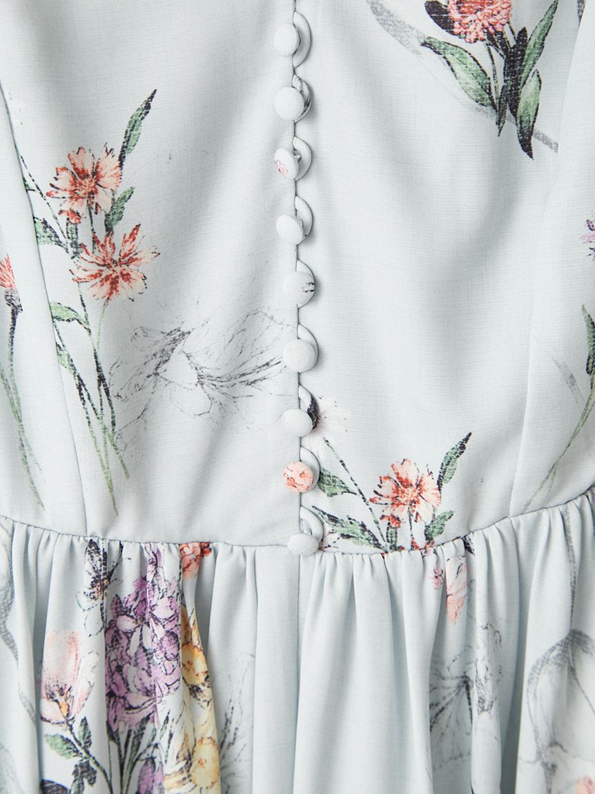 FRAY I.D「【00サイズ】ボタニカルプリントキャミソールワンピース」|ワンピース|