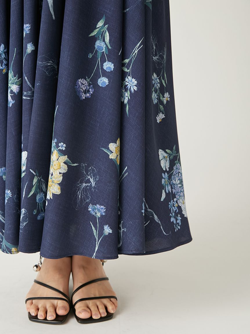 FRAY I.D「【00サイズ】ボタニカルプリントキャミソールワンピース」|ワンピース|