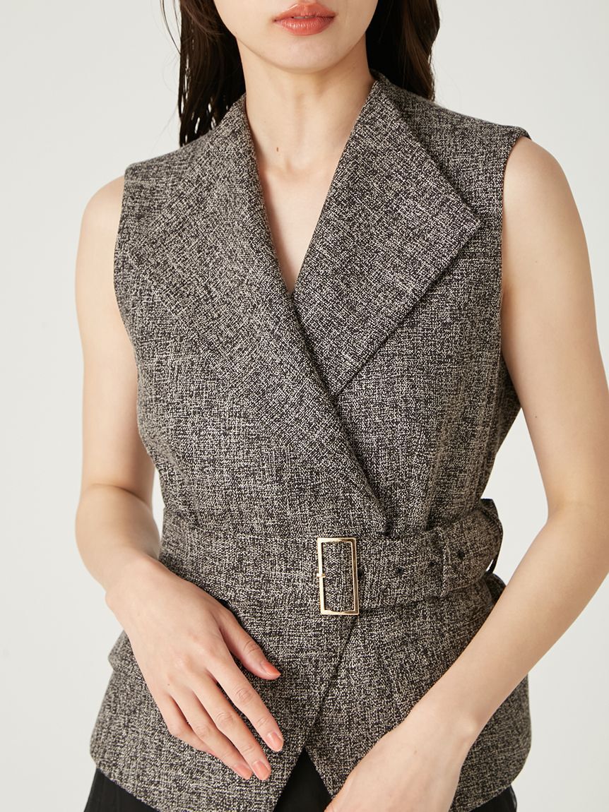 FRAY I.D「【00サイズ】ジレチュールスカートセットアップ」|ワンピース|