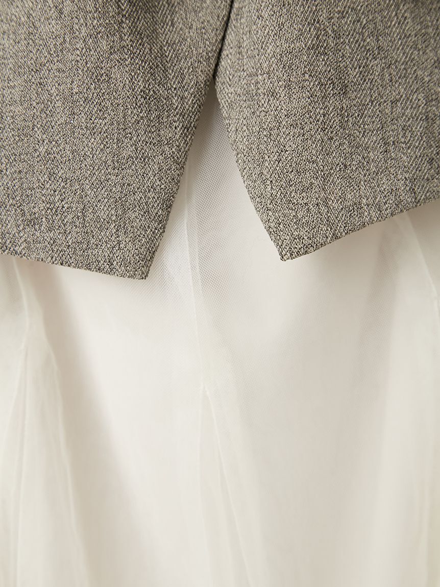 FRAY I.D「【00サイズ】ジレチュールスカートセットアップ」|ワンピース|