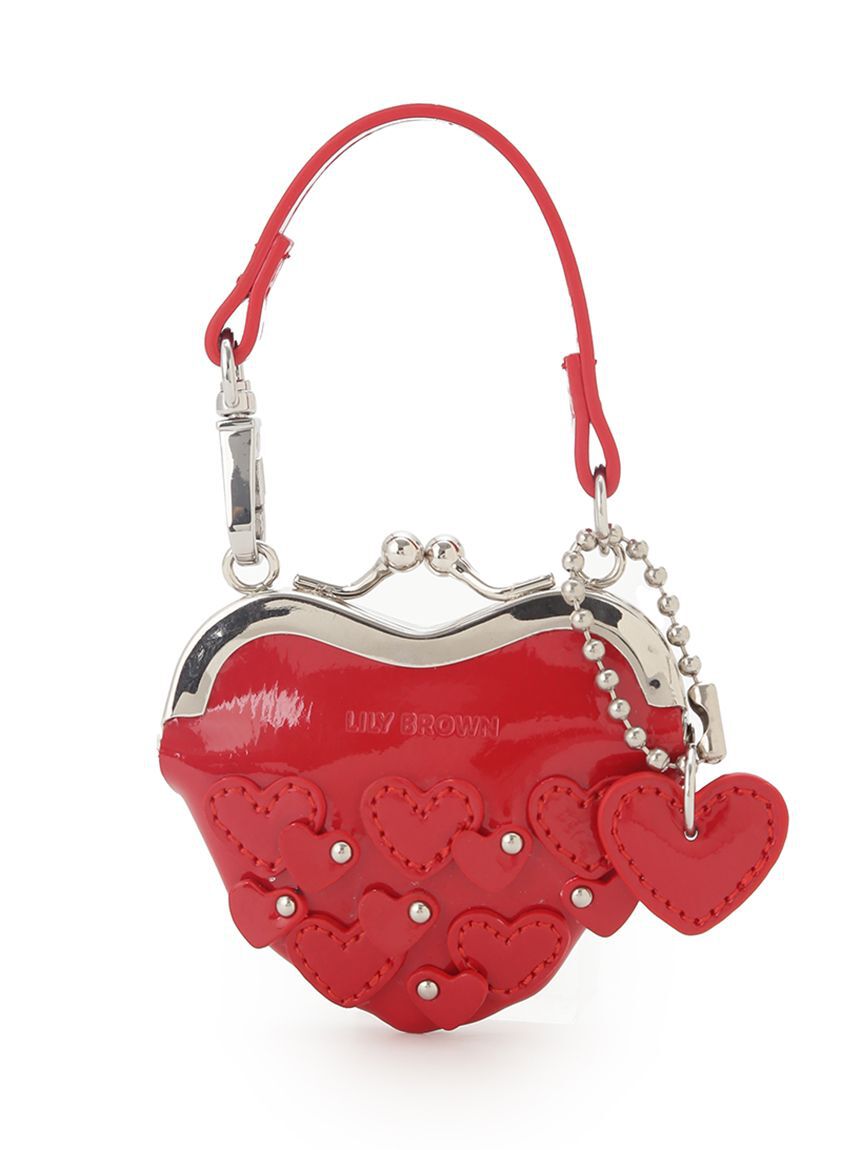 LILY BROWN「ラブリーポーチコインチャーム(Hearts2Hearts着用)」|キーケース|RED
