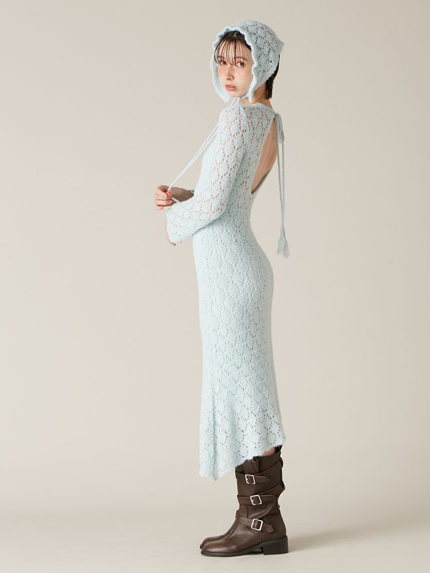 LILY BROWN「スノーニットワンピース(Hearts2Hearts着用)」|ワンピース|