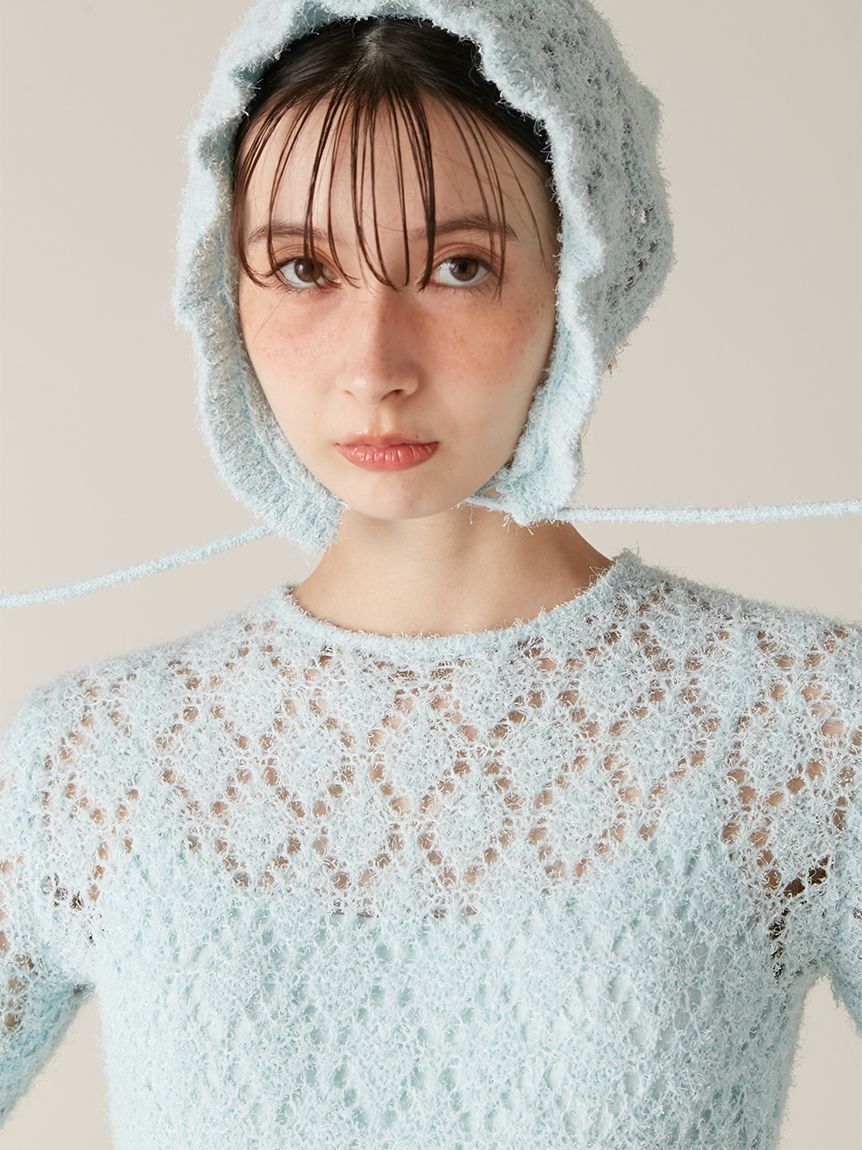 LILY BROWN「スノーニットワンピース(Hearts2Hearts着用)」|ワンピース|