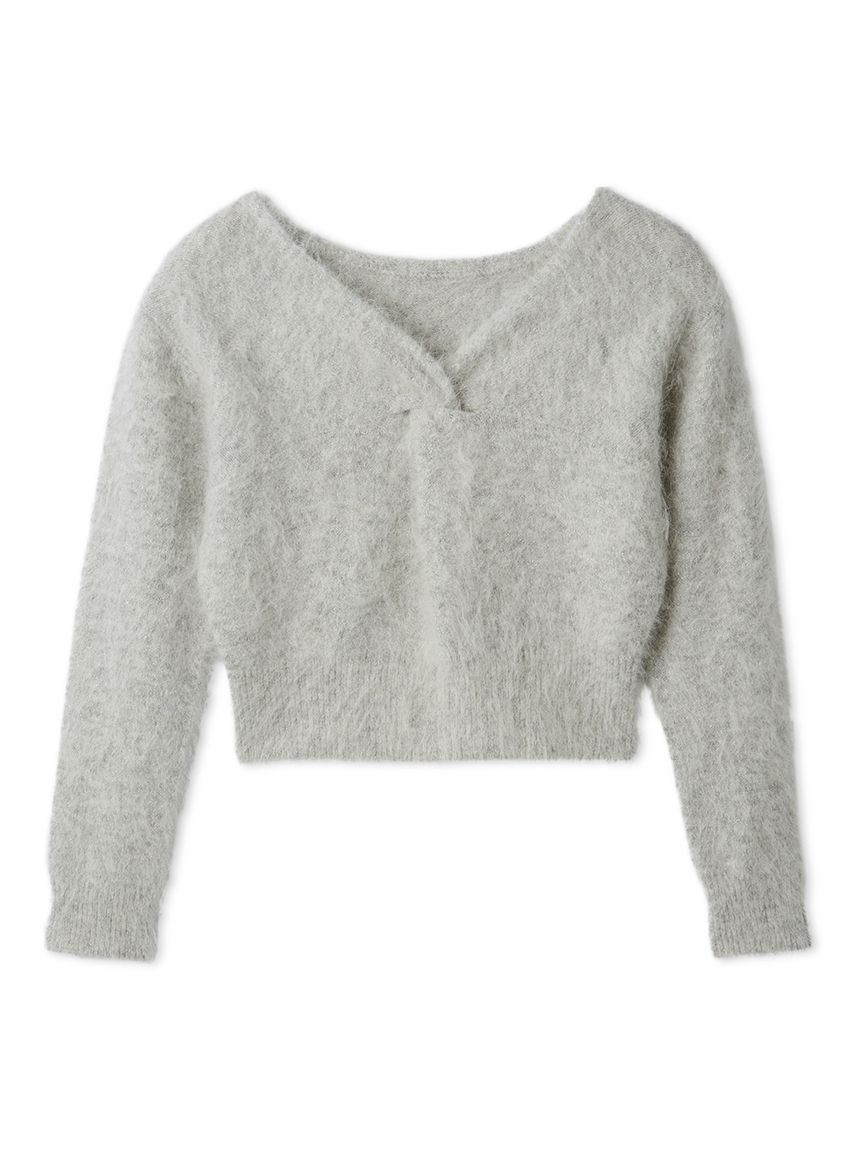 CELFORD「ツイストニットプルオーバー」|ニット・セーター|GRY