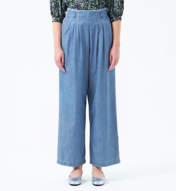 MACKINTOSH PHILOSOPHY「ライトデニムウエストタックパンツ」|デニム|