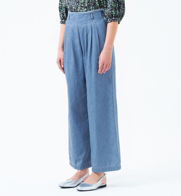 MACKINTOSH PHILOSOPHY「ライトデニムウエストタックパンツ」|デニム|