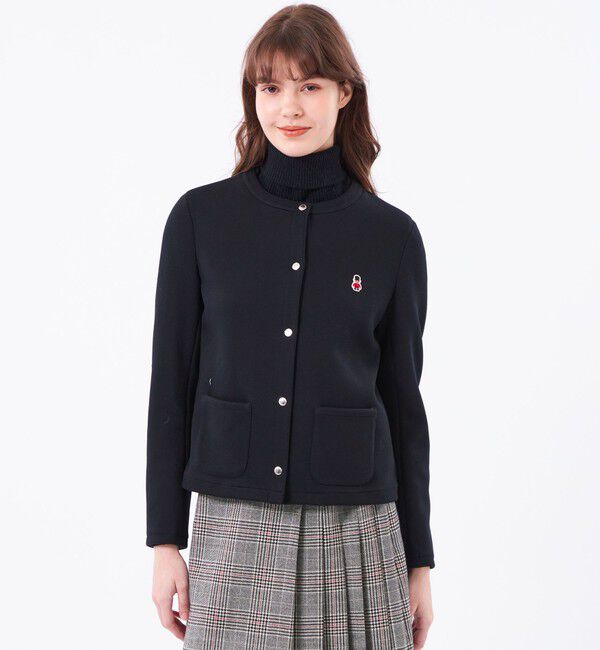 MACKINTOSH PHILOSOPHY「【WEB&一部店舗限定】バッキンガムベア ノーカラーダンボールジャケット」|ノーカラージャケット|ブラック