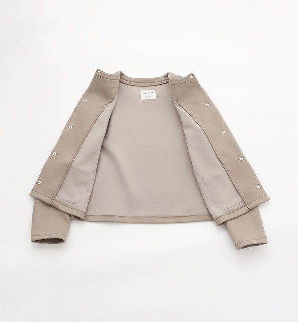 MACKINTOSH PHILOSOPHY「【WEB&一部店舗限定】バッキンガムベア ノーカラーダンボールジャケット」|ノーカラージャケット|