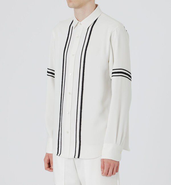  「ブライトコードトリミングシャツ」|シャツ・ブラウス|