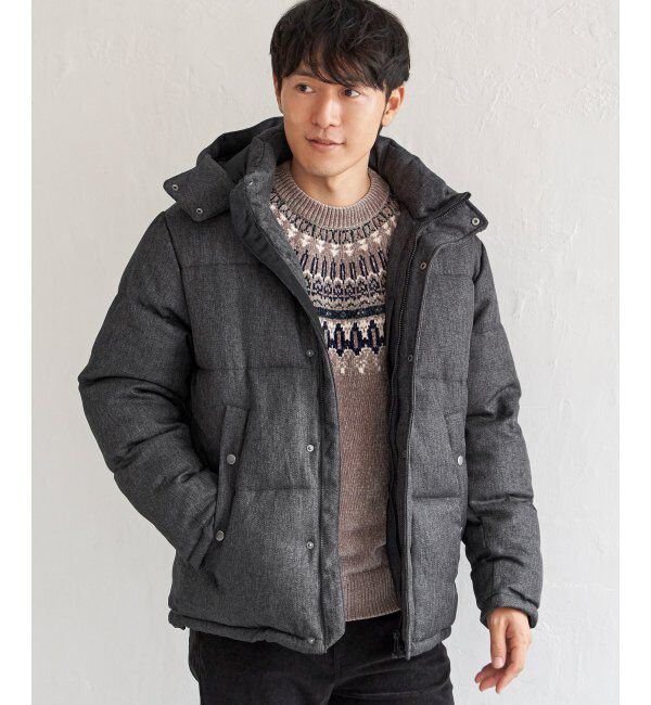 ikka「sorona(R)ツイードライクブルゾン」|ブルゾン・スタジャン|ミディアムグレー