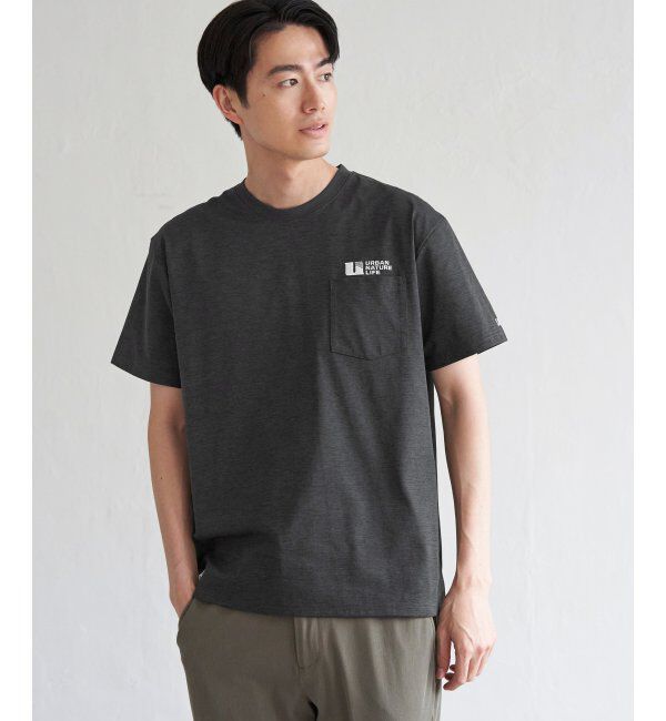 ikka「URBAN NATURE LIFE アーバンネイチャーライフ ドライスピードポケTシャツ」|Tシャツ・カットソー|チャコール