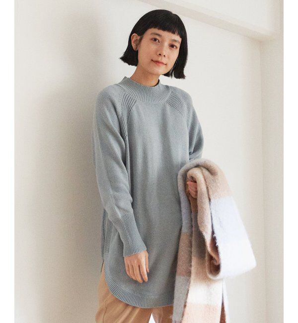 Lbc with Life「裾ラウンドニット」|カーディガン|