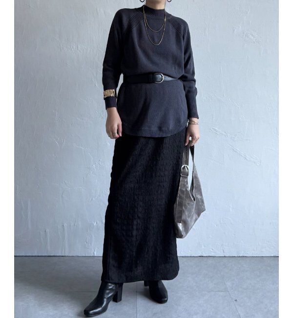 Lbc with Life「裾ラウンドニット」|カーディガン|