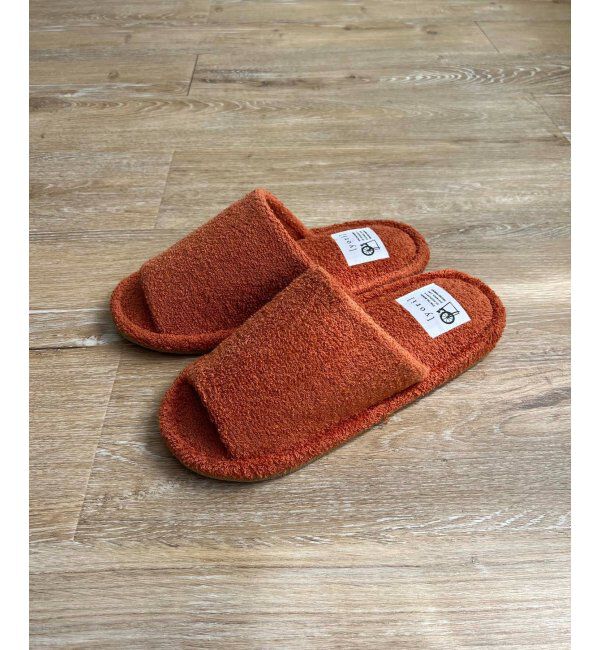 Lbc with Life「YORI パイル外縫いスリッパ Lサイズ」|その他|オレンジ