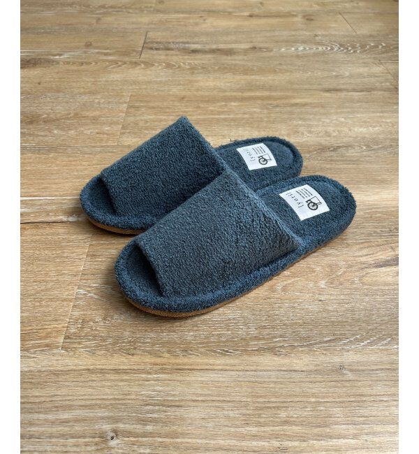 Lbc with Life「YORI パイル外縫いスリッパ Lサイズ」|その他|ブルー