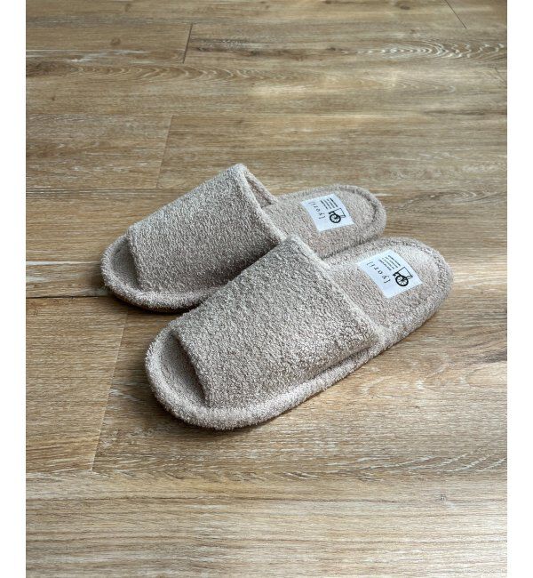 Lbc with Life「YORI パイル外縫いスリッパ Lサイズ」|その他|ベージュ