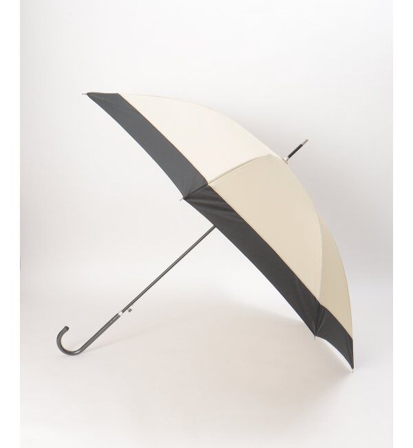 Lbc with Life「切り継ぎバイカラー 長傘」|傘|ベージュ