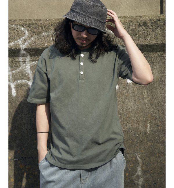 VENCE share style「Goodwear グッドウェア ヘンリーネックTシャツ」|Tシャツ・カットソー|