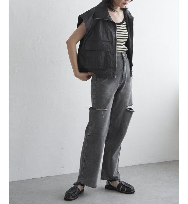 VENCE share style「パールタフタスタンドベスト」|その他|