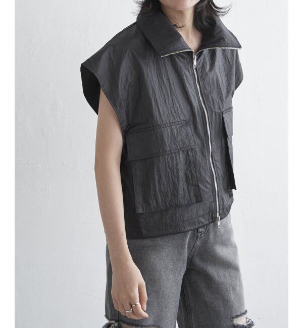 VENCE share style「パールタフタスタンドベスト」|その他|