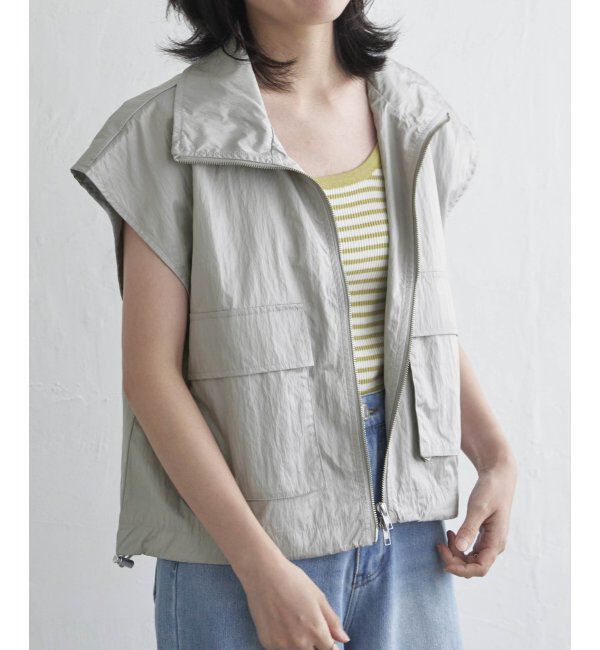 VENCE share style「パールタフタスタンドベスト」|その他|