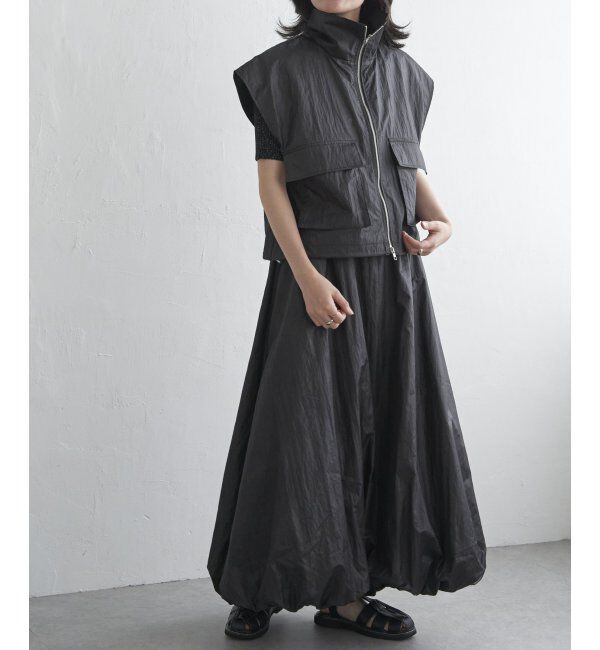 VENCE share style「パールタフタスタンドベスト」|その他|