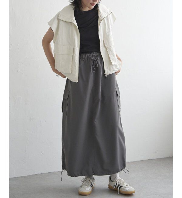 VENCE share style「パールタフタスタンドベスト」|その他|